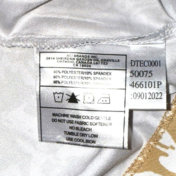 NANCY LOPEZ Golf Jungle Oasis Collection Sleeveless Polo Plus - 2X Gold - Picture 7 of 13